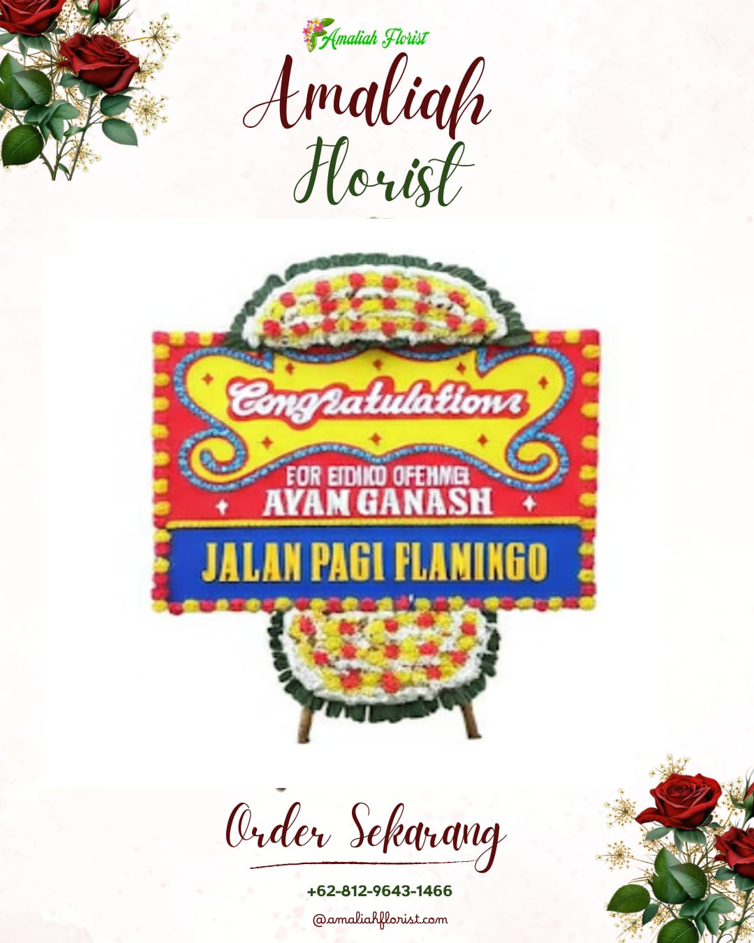 Sewa Papan Bunga Susut